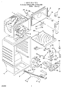 LINER Diagram and Parts List for RT16DKXDW03  Roper Refrigerator