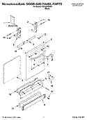 DOOR AND PANEL PARTS Diagram and Parts List for KUDJ02CRBS1  KitchenAid Dishwasher