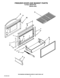 FREEZER DOOR AND BASKET PARTS Diagram and Parts List for KBRC36FTS05  KitchenAid Refrigerator