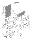 UNIT Diagram and Parts List for RT14CKXVW10  Roper Refrigerator