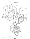 OVEN Diagram and Parts List for RB1200XVN2  Whirlpool Wall Oven