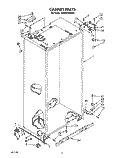 CABINET Diagram and Parts List for KSSS42MWX00  KitchenAid Refrigerator