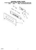 Part Location Diagram of 4452895 Whirlpool Microcomputer