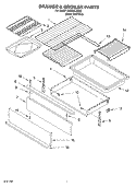 DRAWER & BROILER PARTS, MISCELLANEOUS PARTS Diagram and Parts List for GR445LXMS0  Whirlpool Range