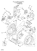 SECTION Diagram and Parts List for LEQ8000HQ0  Whirlpool Dryer