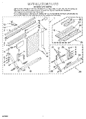 INSTALLATION Diagram and Parts List for BPAC1800BS2  KitchenAid Air Conditioner