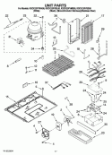 UNIT PARTS Diagram and Parts List for KSCK23FVSS00  KitchenAid Refrigerator