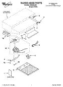 RANGE HOOD PARTS Diagram and Parts List for RH2324XJQ2  Whirlpool Range Hood