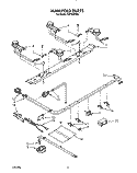 MANIFOLD Diagram and Parts List for FGP355VW3  Roper Range
