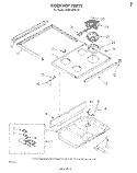 COOKTOP Diagram and Parts List for RM973PXLT0  Whirlpool Microwave Oven Combo