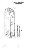 FREEZER LINER Diagram and Parts List for KSSS42DWW02  KitchenAid Refrigerator