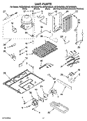 UNIT PARTS Diagram and Parts List for KSCS25INWH03  KitchenAid Refrigerator