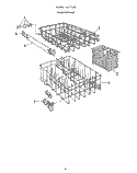RACK Diagram and Parts List for 8517L00  Roper Dishwasher