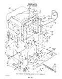 TUB , LITERATURE AND OPTIONAL Diagram and Parts List for DU9000XR1  Whirlpool Dishwasher