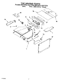 TOP VENTING, OPTIONAL Diagram and Parts List for GMC275PDS6  Whirlpool Microwave Oven Combo