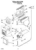 ICEMAKER PARTS, OPTIONAL PARTS (NOT INCLUDED) Diagram and Parts List for 7ED2GTQXPL01  Whirlpool Refrigerator