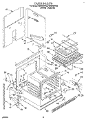 OVEN Diagram and Parts List for RS6305XYN6  Whirlpool Range