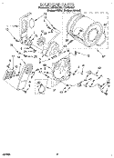 SECTION Diagram and Parts List for LER4624DZ1  Whirlpool Dryer