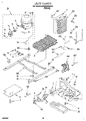 UNIT Diagram and Parts List for 6ED22ZRXBW00  Whirlpool Refrigerator