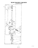 BRAKE AND DRIVE TUBE Diagram and Parts List for KELC500TAL1  KitchenAid Washer Dryer Combo