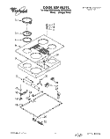 SECTION Diagram and Parts List for RC8436XAQ0  Whirlpool Cooktop