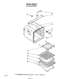 OVEN Diagram and Parts List for RB130PXK2  Whirlpool Wall Oven
