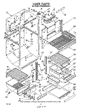 LINER Diagram and Parts List for ET20MKXLWR1  Whirlpool Refrigerator