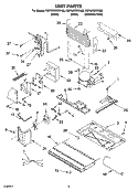 UNIT PARTS Diagram and Parts List for KBFA25ERBL00  KitchenAid Refrigerator