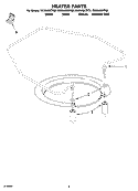HEATER PARTS Diagram and Parts List for GU2548XTPS0  Whirlpool Dishwasher