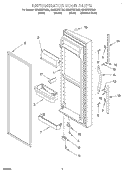 REFRIGERATOR DOOR Diagram and Parts List for GD25DIXHB02  Whirlpool Refrigerator