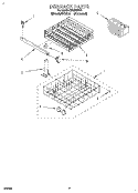 DISHRACK Diagram and Parts List for WU3006Y0  Roper Dishwasher