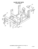 CASTER UNIT Diagram and Parts List for 4KPDI620T0  KitchenAid Dishwasher