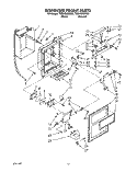 DISPENSER FRONT Diagram and Parts List for TS25AWXAN00  Whirlpool Refrigerator