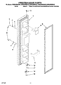 FREEZER DOOR PARTS Diagram and Parts List for KSRS25RSBL00  KitchenAid Refrigerator