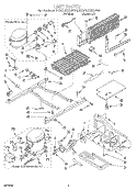 UNIT Diagram and Parts List for ET20LKXAW00  Whirlpool Refrigerator