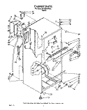 CABINET Diagram and Parts List for RT18EKRXW02  Roper Refrigerator