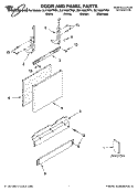 Part Location Diagram of W10384707 Whirlpool PANEL