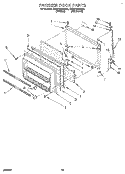 FREEZER DOOR, LIT/OPTIONAL Diagram and Parts List for ET22PMXAN00  Whirlpool Refrigerator