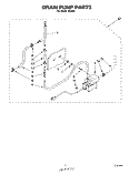 DRAIN PUMP Diagram and Parts List for IACS50  Whirlpool Ice Maker