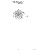 OVEN RACK, LITERATURE Diagram and Parts List for FGS385BL5  Roper Range