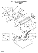 SECTION Diagram and Parts List for KEYL517BWH0  KitchenAid Dryer