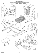 UNIT Diagram and Parts List for ED22DKXDN01  Whirlpool Refrigerator