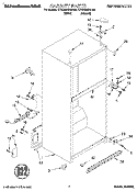 CABINET Diagram and Parts List for KTRC20KDAL00  Whirlpool Refrigerator