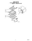 UNIT Diagram and Parts List for RB770PXYQ4  Whirlpool Wall Oven