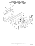 CONTROL PANEL PARTS Diagram and Parts List for YKERS303BBL0  KitchenAid Range