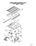 COMPARTMENT SEPARATOR Diagram and Parts List for 3ET18ZKXAN00  Whirlpool Refrigerator