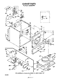 SECTION Diagram and Parts List for LE5800XKW1  Whirlpool Dryer