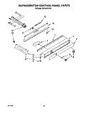 REFRIGERATOR CONTROL PANEL Diagram and Parts List for KSSS48DBW00  KitchenAid Refrigerator