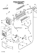 ICEMAKER PARTS Diagram and Parts List for KSSO48FMX03  KitchenAid Refrigerator