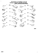 WIRING HARNESS Diagram and Parts List for CAP2772BG2  Whirlpool Washer